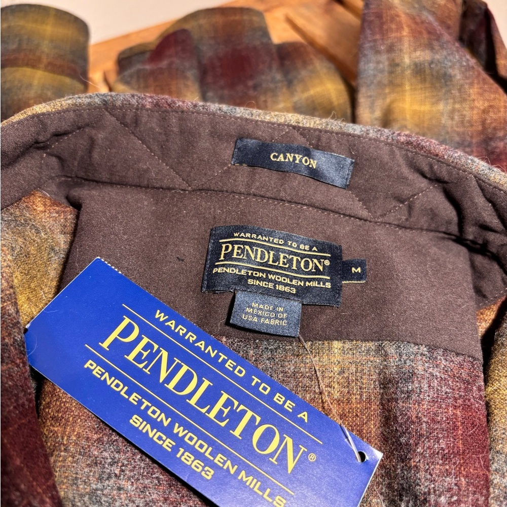 Pendleton Western Canyon Snap Button Wool Shirt N… - image 7